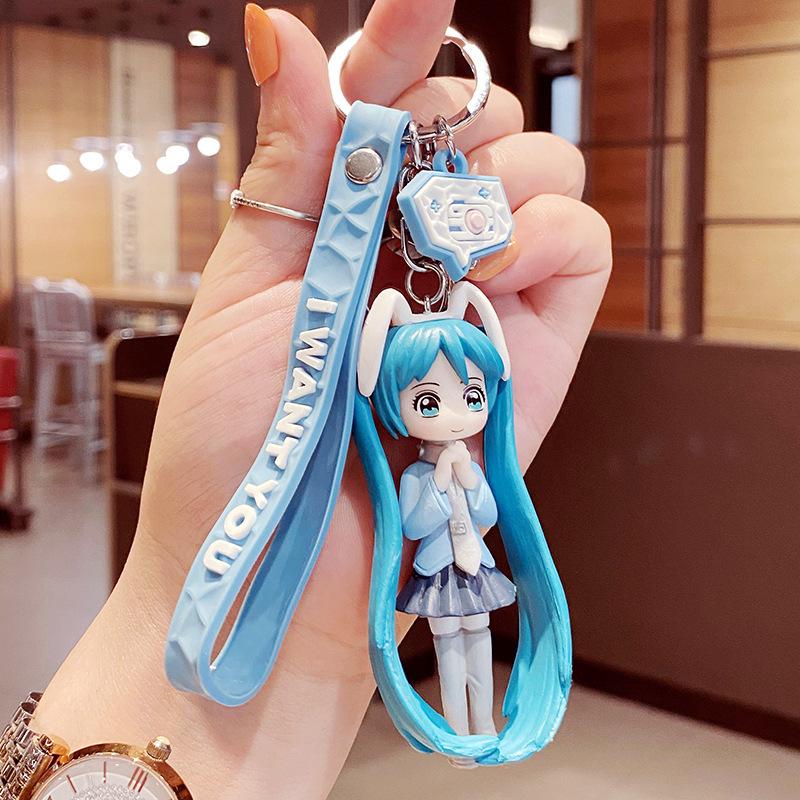 New Creative Cartoon Couple Keychains Anime Sailor Moon Doll Keychains Bag Pendant Car Accessories Key Chain Gift for Children