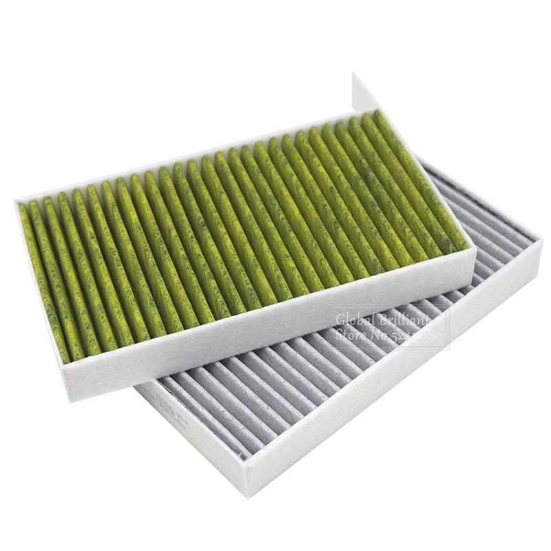 2Pcs 1107681-00-A Car Cabin Air Filter Replacement With Activated Carbon For Tesla Model 3 2017 2018 2019 Air Conditioning Filte