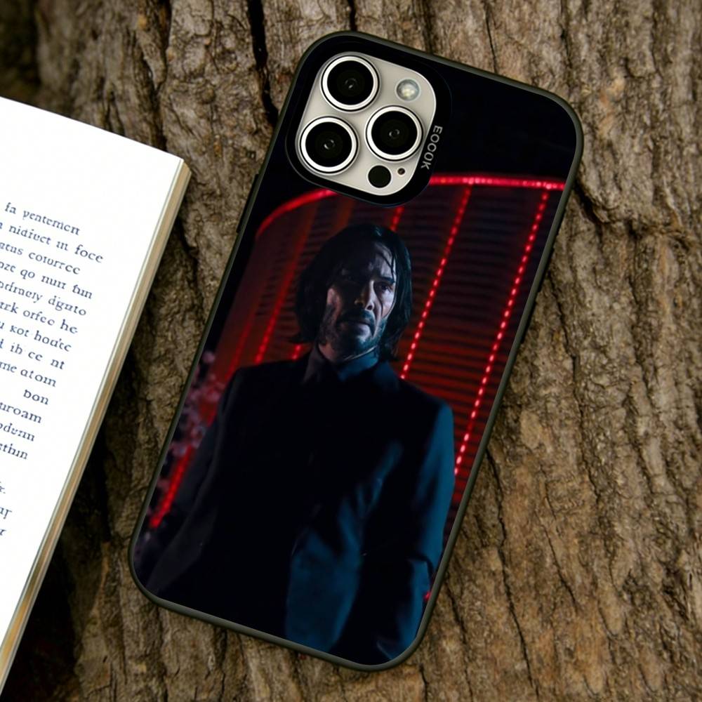 John Wick Phone Case For iPhone 17,16,15,14,13,12,11 Plus,Pro Max,XS,Colorful Silver Black Cover
