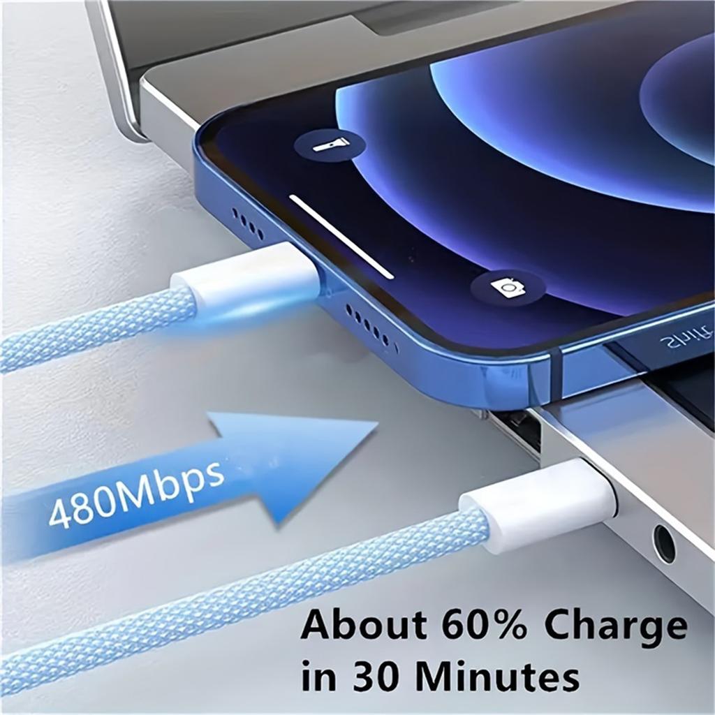 66W USB C Fast Charger Cable for iPhone 15 Pro Max Plus Samsung Xiaomi Huawei Redmi Type C Fast Cable Charging Wire Accessories