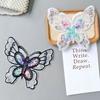 3PCS Chest Flower Butterfly Sequin Patch Handmade Clothes Appliques Clothing Patch Sewing