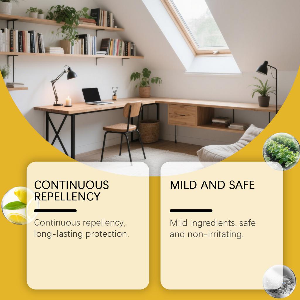 Отпугивающий запах для растений Вредитель Непрерывный Можно использовать дома и в других местах Избежание вредителей