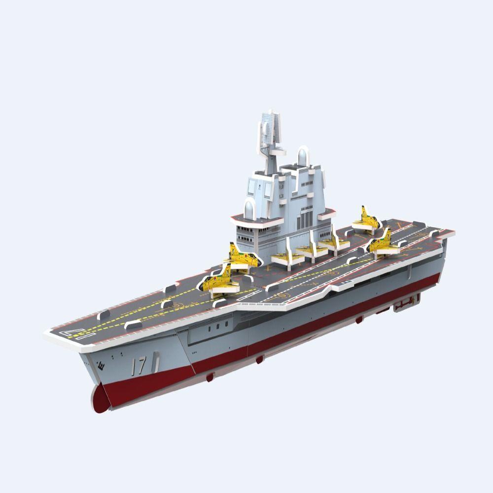 Cardboard 3D Castle Airplane Assembly Model 3d Puzzles Building Block Toy Kindergarten