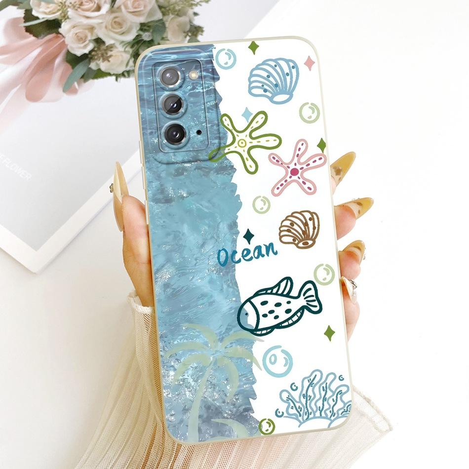 Для Samsung Galaxy S20 S20+ S20FE Милый Чехол-Телефон с Кошкой и Цветами Для Samsung S 20 S20 FE 4G 5G Ударопрочный Мягкий Силиконовый Бампер