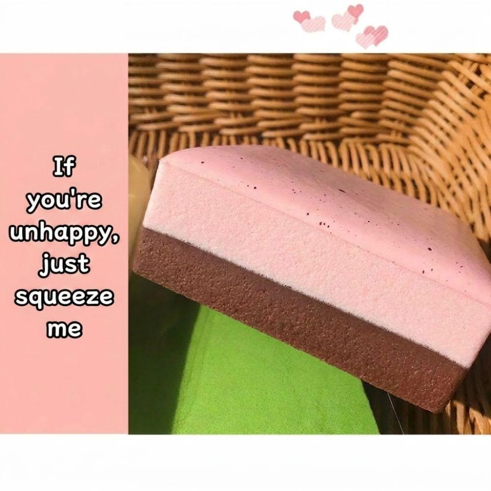 Slow Rebound Squishy Simulated Bread Squeeze Toy Square Bread Decompression Toy Children Gift