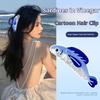 5pcs Creative Sardine Shaped Hair Clips,Nonslip Grip Acrylic Hairpin Fashion Decorative Accessory for Women and Teens Accessory