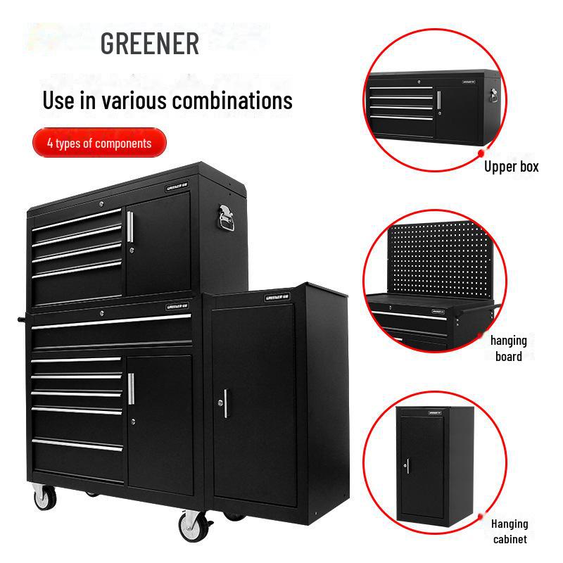 Green Forest Multi-Layer Mobile Repair Tool Cart