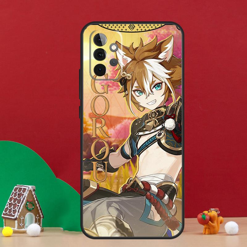 Чехол Genshin Impact Горо для Samsung Galaxy A17 A06 A16 A56 A36 A54 A34 A14 A52 A32 A13 A23 A33 A53 A15 A35 A55