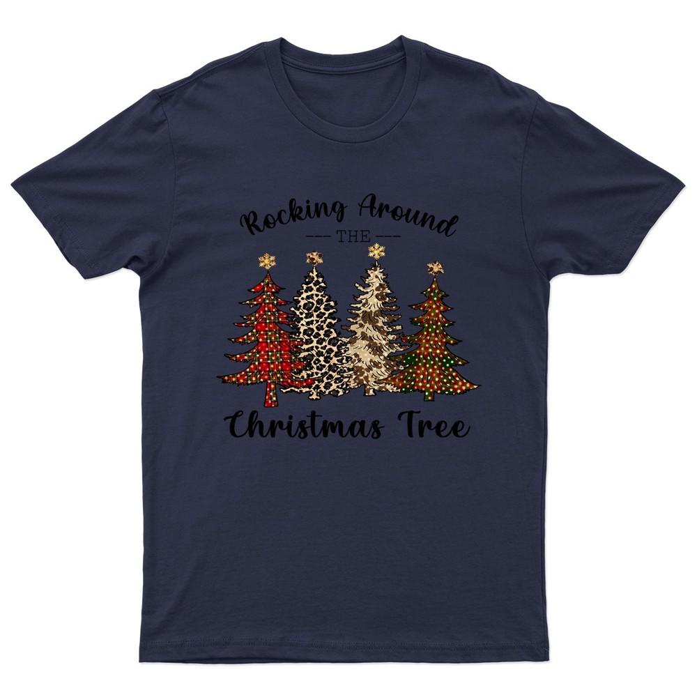 Rocking Around The Christmas TShirt Unisex Gift Retro Funny Unisexs Vintage a