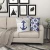 Морской Набор Наволочек для Подушек из Темно-синего цвета с Якорем, Декоративные Наволочки для Дома, для Дивана, Кушетки, Кровати, Офиса, Автомобиля