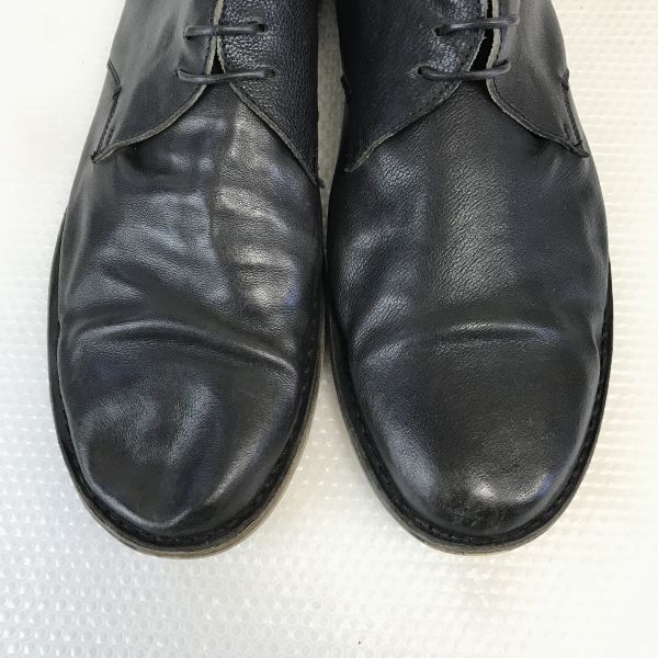BARNEYS N.Y. Италия Кожаные Туфли Дерби с Гладким Носком Мужские 13M 30.5-31.0 Черные(ИСПОЛЬЗОВАЛ)