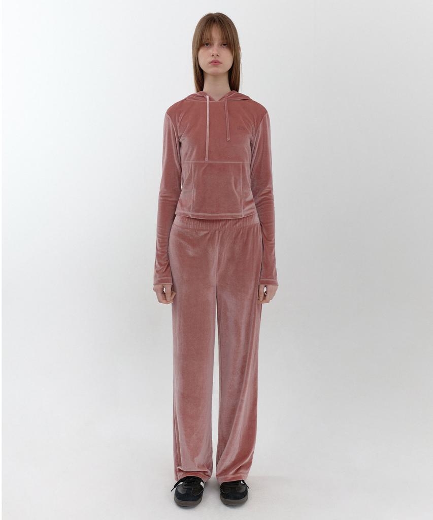 OIOI COLLECTION Cosmo Star Velvet Pants_Pink