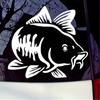 1 Piece Of Fun And Cute Carp Carp Stickers, Car Decoration Stickers
