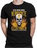 Футболка унисекс Crazy Electrician Fun Skull Electric Skull