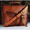 Men's Real Leather Small Briefcase Messenger Satchel iPad Tab Tablet Bag Unisex