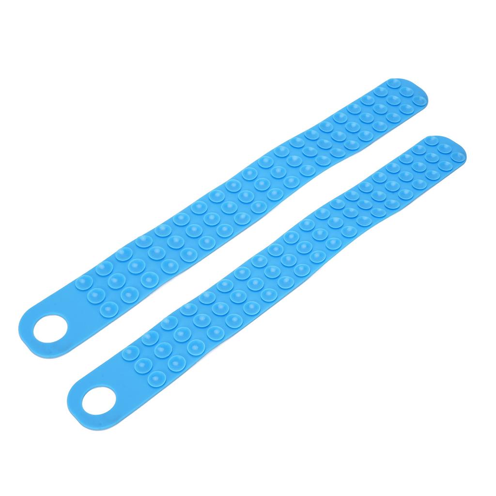 2PCS Silicone Thaw Belt Easy To Hang Fast Defrosting Fixator Belt for Frozen Meat Steak Fish Blue