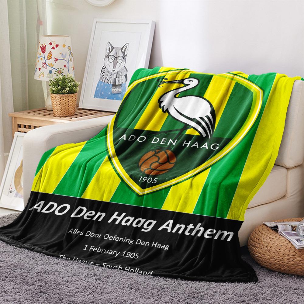 The Hague Football Club Print Flannel Blanket, High quality Comfortable for All Seasons, Home Decor, Warmth and Comfort
