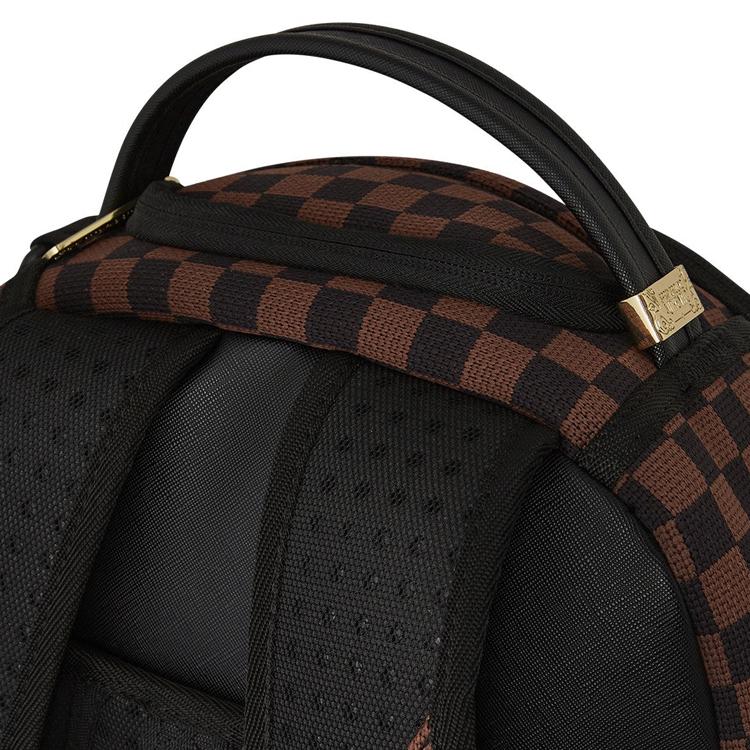 Sprayground Fashion Versatile Trendy Zipper Closure PVC Backpack Men backpack Brown 44631858282672
