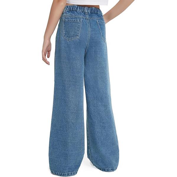 Джинсы для подростков с широкими штанинами в стиле ретро-стритвир с граффити