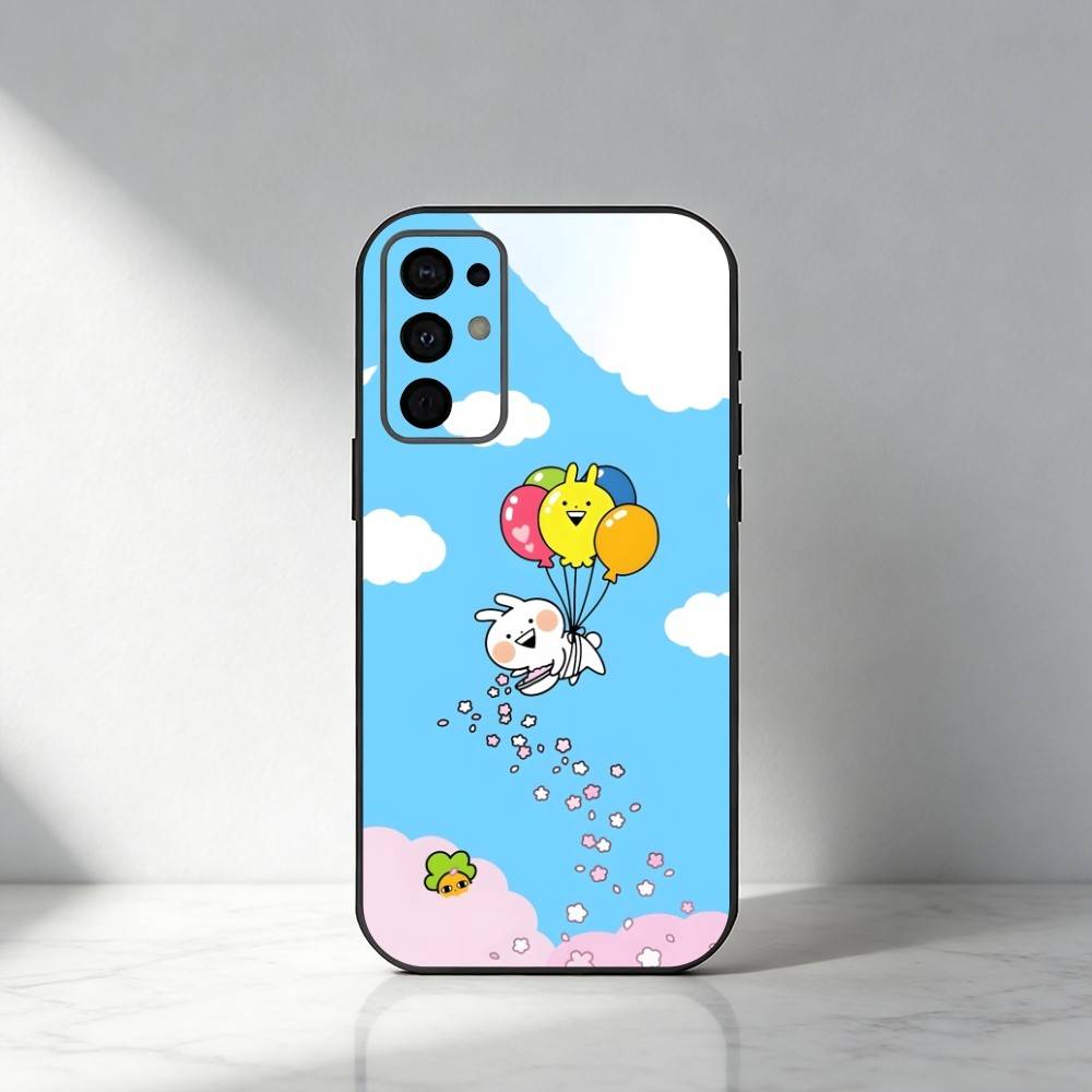 Cartoon Cute U-Usagyuuun-n Phone Case For Samsung S25,S24,S21,S22,S23,S30,Ultra,S20,Plus,Fe,Note,5G Black Cover