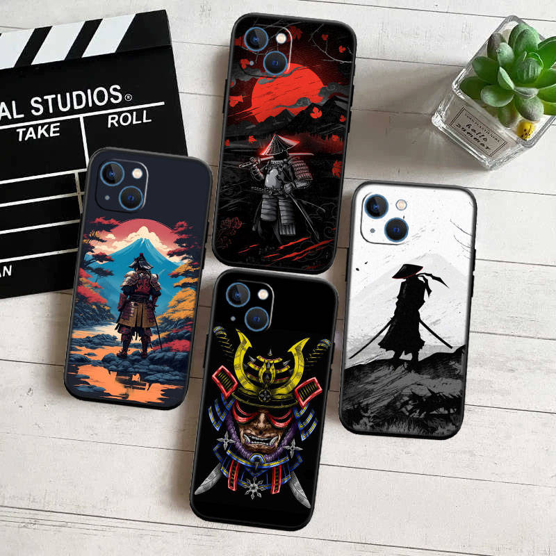Чехол для телефона ED26 Japan Samurai для iPhone 6 6s 7 8 11 12 13 14 15 XS Pro Max XR X SE Samsung S20 S21 S22 S23 S24 FE Ultra Plus Lite S21S A55