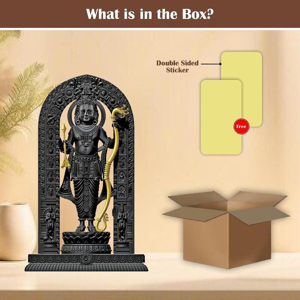 6-дюймовая Мурти Шри Рама Лаллы/Божественные идолы/Статуя Шри Рама из Айодхьи/Домашний декор