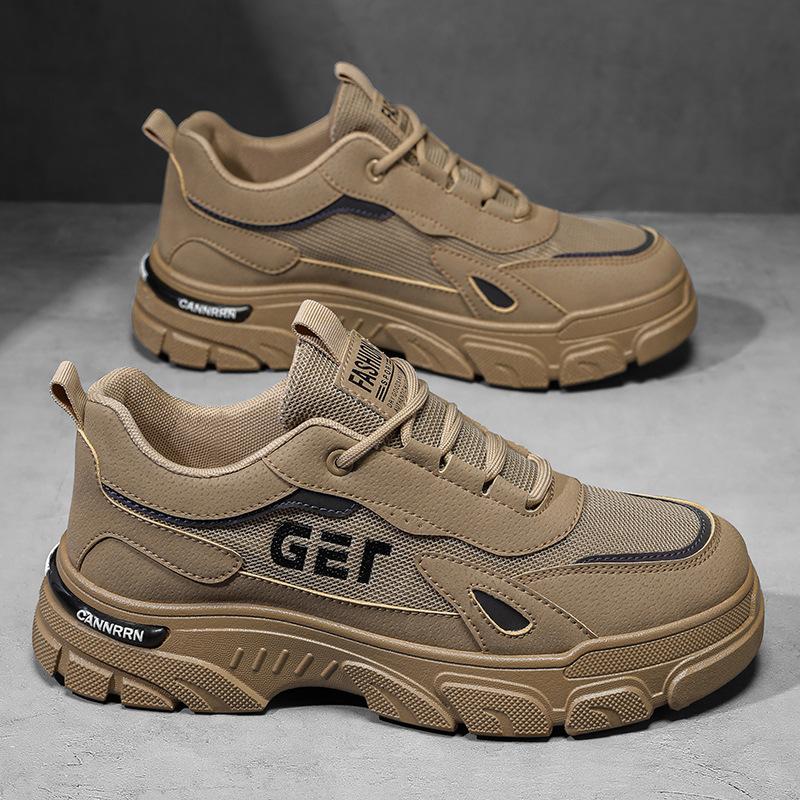 Осенняя мужская обувь Дышащая обувь для карго Мужская трендовая универсальная спортивная обувь на платформе Повседневная обувь для сноуборда Обувь для защиты труда Мужская