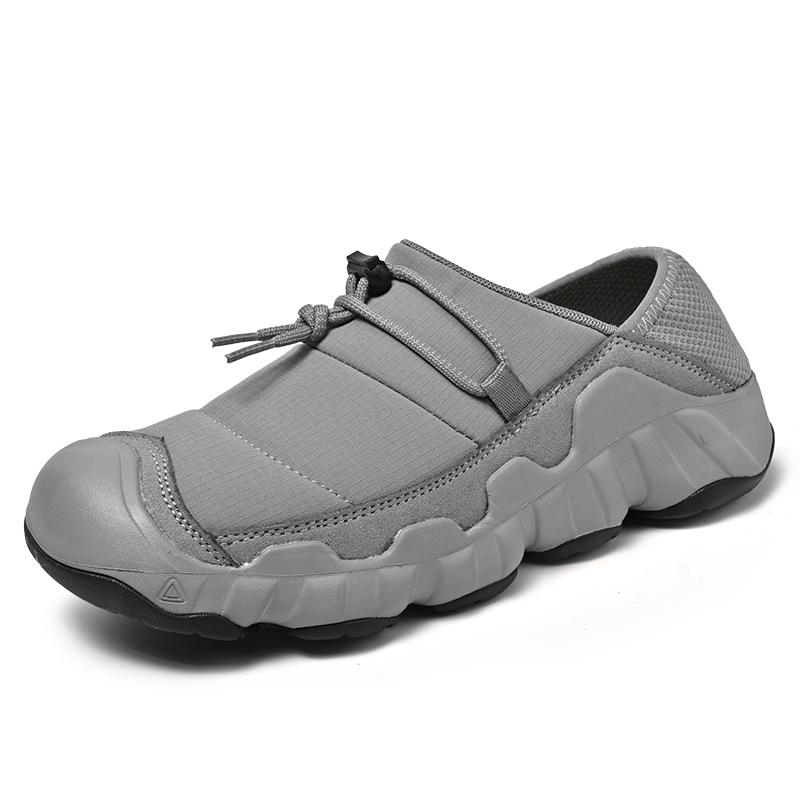 Мужские водонепроницаемые зимние ботинки-слипоны для хайкинга - Подкладка из утепленной шерсти, Подходят для городских поездок, кемпинга на открытом воздухе и холодной погоды