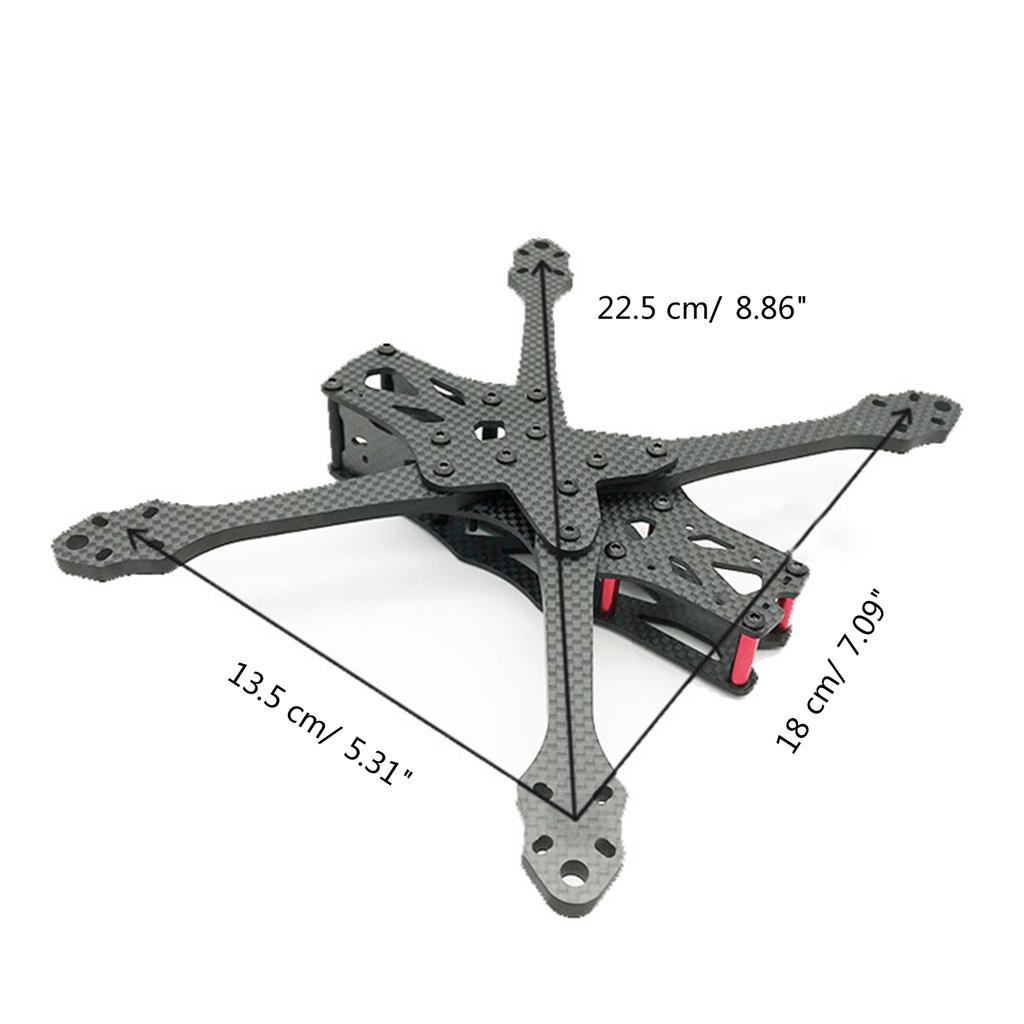 225mm 5inch FPV Racing Flight Frame High Strength Quadcopter Frame Kit for APEX FPV Freestyle FPV Flight Accessory