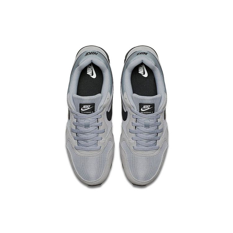 Nike Кроссовки MD Runner 2 Wolf Grey Мужские черно-белые 749794-001