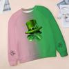 Kids Fashion  Neck St. Patrick's Day Printed Casual Sweatshirt