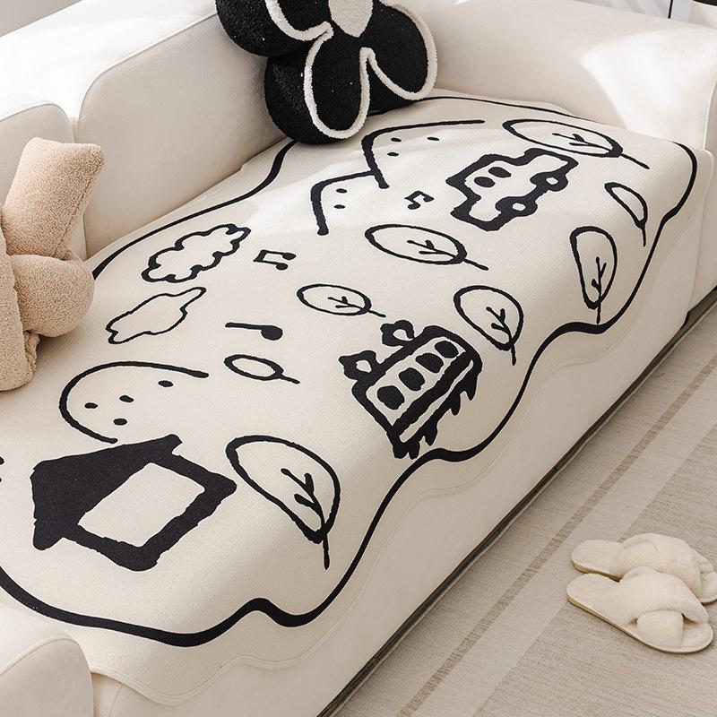 Диванная подушка специальной формы Four Seasons Universal Irregular Straight Row Tofu Block Диванная подушка Нескользящий Чехол для дивана Полотенце