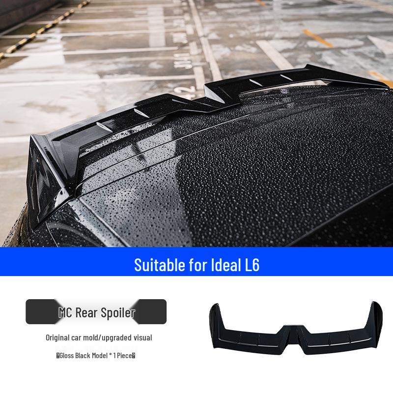 Обновите Li Auto L6/L7/L8/L9 комплектом спортивных заднего и верхнего антикрыльев Black Warrior MC, сверление не требуется.