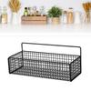 Настенная стойка для хранения вещей, многофункциональная, переносная, из железной проволоки, корзина для ванной комнаты и кухни