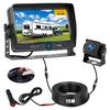 SEMHALF AHD Rear Camera Monitor Set, Back Monitor, 2 Input Systems, 7-inch IPS LCD