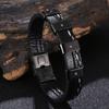 Роскошный мужской браслет из кожи, браслеты из нержавеющей стали, очаровательные аксессуары, модные мужские украшения, подарок бойфренду