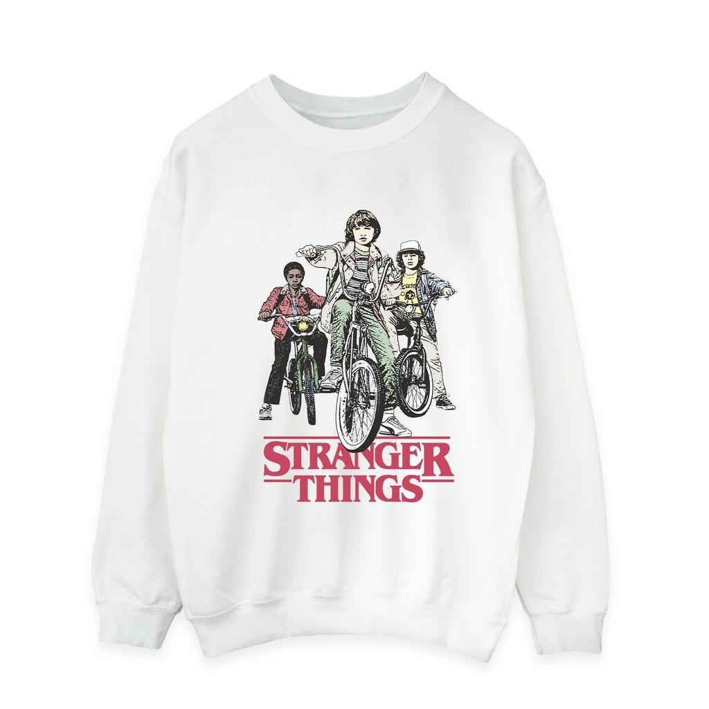 Netflix Mens Stranger Things Retro Bikers Sweatshirt
