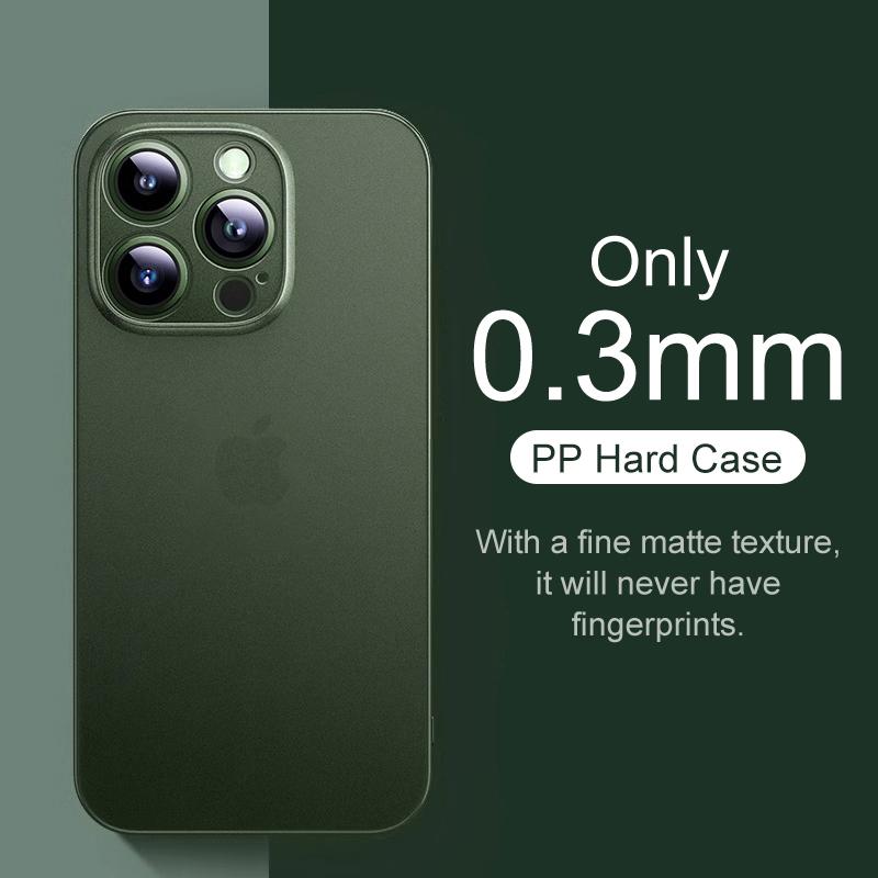 Colorful 0.3mm Ultra Thin Matte Case For iPhone 15 14 13 12 Mini 11 Pro XS Max X XR 7 8 SE Translucent Hard Frosted Phone Cover