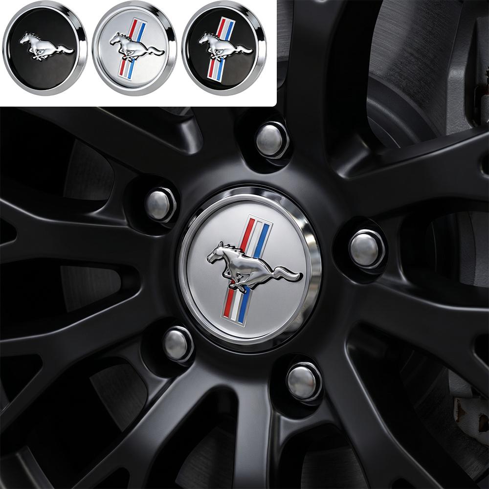 4Pcs 68mm Car Wheel Center Hub Caps Badge Auto Tire Hubcap Accessories For Ford Mustang Focus Fiesta Mondeo Kuga Ranger Shelby
