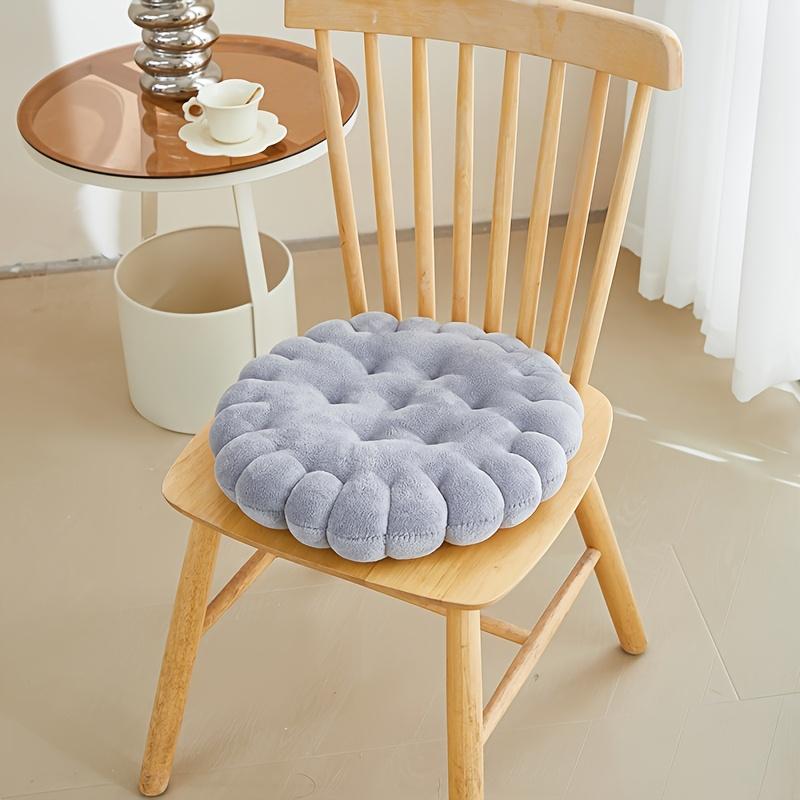 Large Biscuit Shape Plush Cushion,Soft Creative Pillow Chair Seat Pad, Decorative Cookie Japanese Tatami Back Cushion
