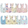 10/20Pcs Baby Cartoon Bib Set Breathable Baby Feeding Bibs Skin-friendly Drool Bib Good Absorbent Baby Bandana Bib Neckerchiefs