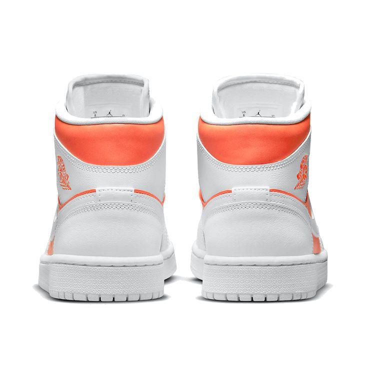 Air Jordan 1 Mid SE Bright Citrus Женские кроссовки Оранжево-белый CZ0774-800