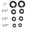 2Set Retaining Ring Clip With O-Ring Socket Impact Wrench Snap Ring 3/8" 1/2" 3/4" 1" Impact Wrench Accessories