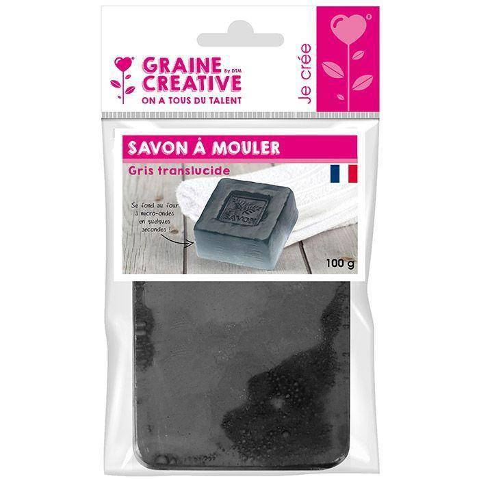 Moldable Soap - Creative Seed - Translucent Gray - 100 G - Paraben Free