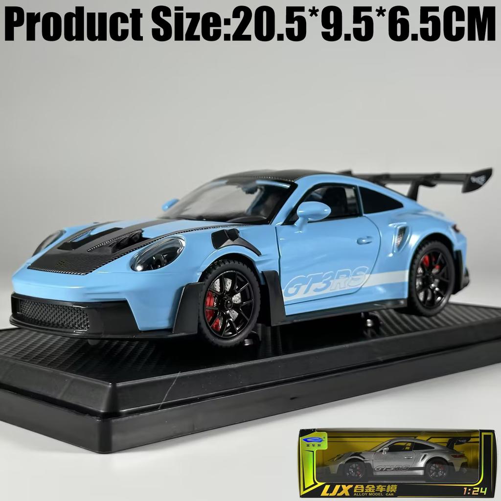 1:24 Porsche 911 GT3 RS 992 Generation GT Sports Car Alloy Metal Diecast Model Car Home Decoration & Computer Desktop Ornaments