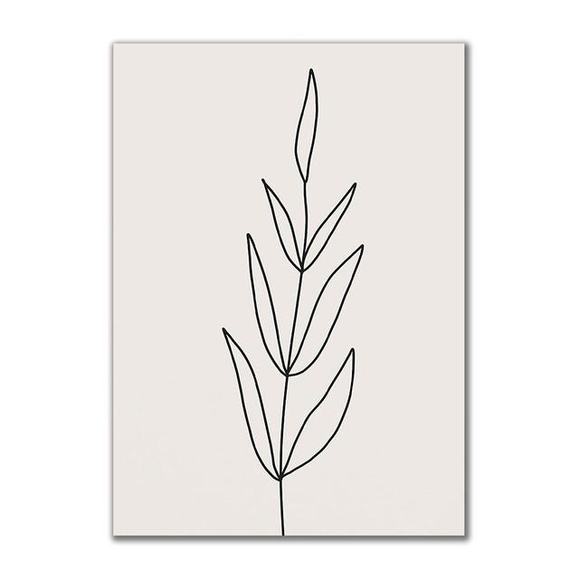 Линейный рисунок, постер с принтом, девушка, листья, светло-зеленый, настенная картина, абстрактный минимализм, холст, картина для домашнего декора стены