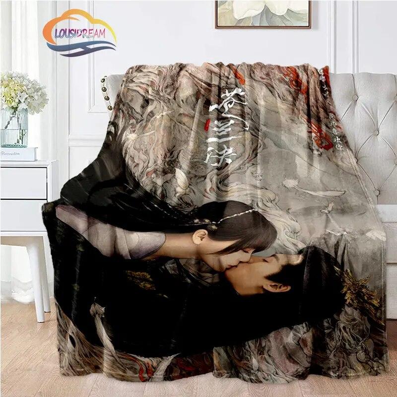 Hot Tv Love Between Fairy and Devil Blanket Cang Lan Jue Dong Fang Qing Flannel Bedroom Bedding Sofa Soft Bedspread