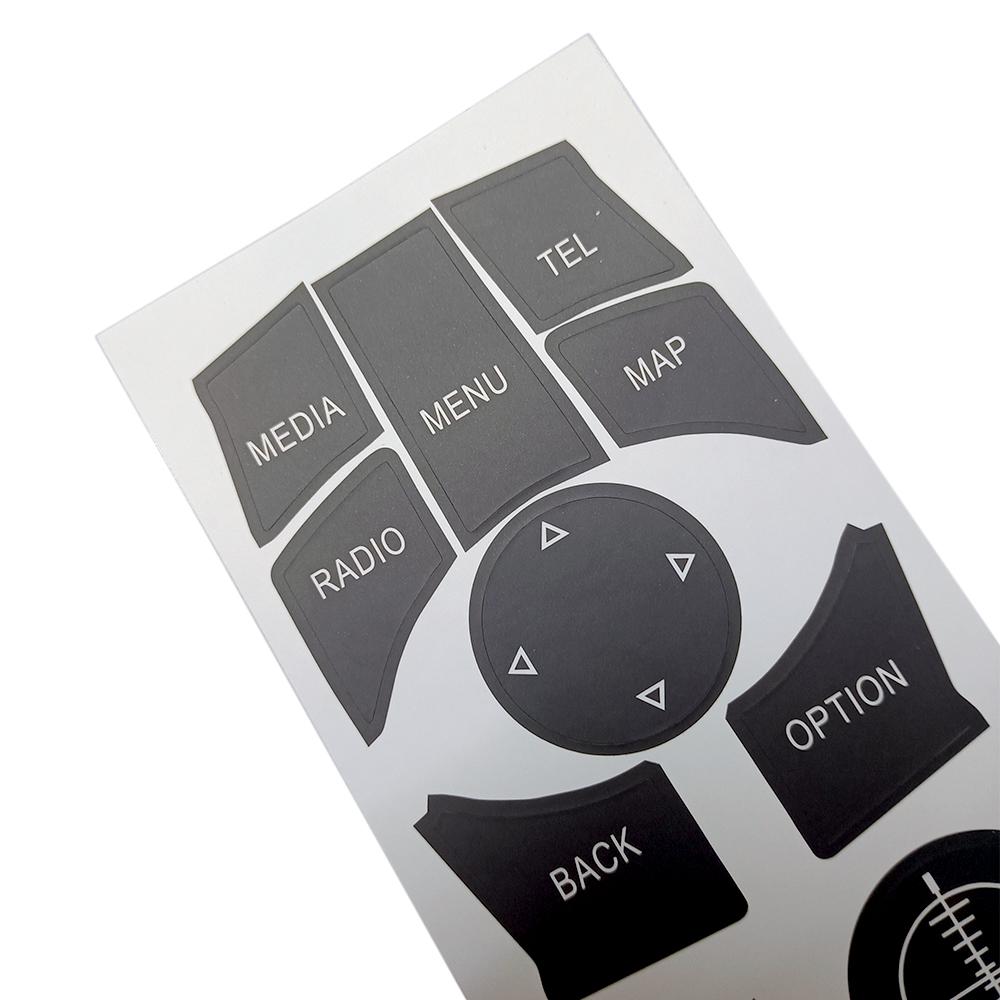 Для BMW 6 серии E63 E64 F12 F13 2007 2015 Автомобильный мультимедийный медиа CD Радио Меню Tel Map Кнопка переключения Ремкомплект наклейка