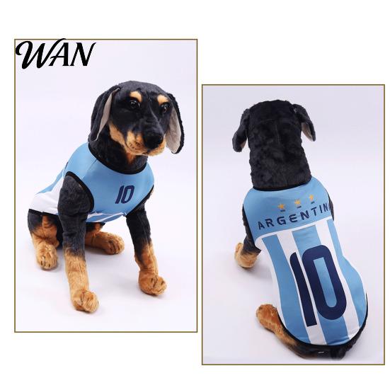 Soccer Jersey Dog Shirt T-Shirt Breathable Tank Top Sleeveless Summer Football Pet Party Outfit Apparel Game Day for Small Medium Large Dogs