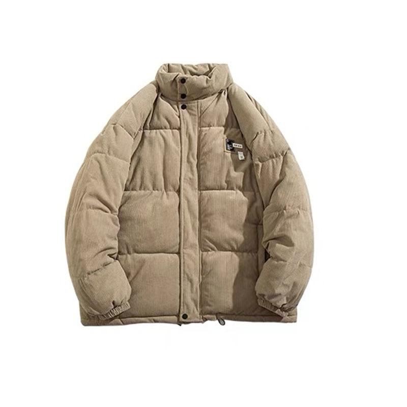 Korean Corduroy Cotton Men Women Winter Thickened Trendy Coats Loose Casual Jackets